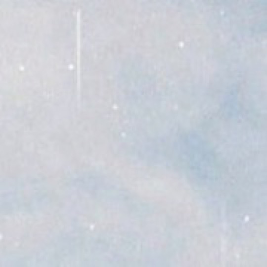 Close-up of a scan with a thin vertical scratch